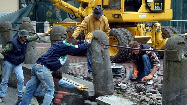 lavori piazza Vecchia
