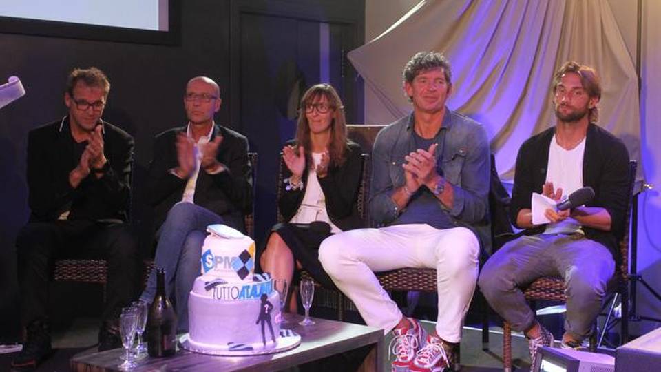 Ecco la giuria. Da sinistra, Teo Mangione, Sergio Villa, Fabiana Tinaglia, Flavio Carera e Rolando Bianchi