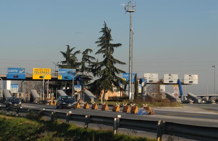 Il casello autostradale di Dalmine