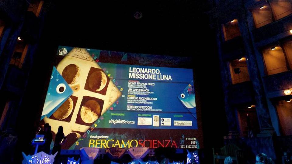 Leonardo vuole andare sulla Luna Ultimo giorno di BergamoScienza Leonardo vuole andare sulla Luna Ultimo giorno di BergamoScienza
