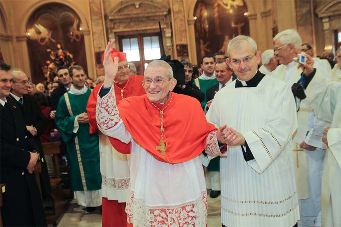 La gioia del cardinale Loris Capovilla