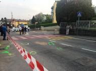 Il luogo dell’incidente mortale a Nese di Alzano Il luogo dell’incidente mortale a Nese di Alzano