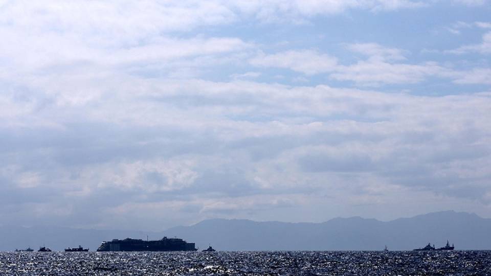 Concordia a metà viaggio,fatte 92 miglia Concordia a metà viaggio,fatte 92 miglia