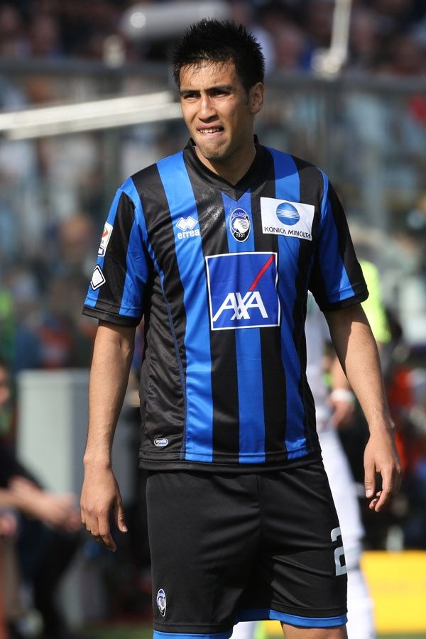 Estigarribia in campo con l’Atalanta Estigarribia in campo con l’Atalanta
