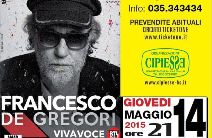 De Gegori al Creberg Teatro, la locandina