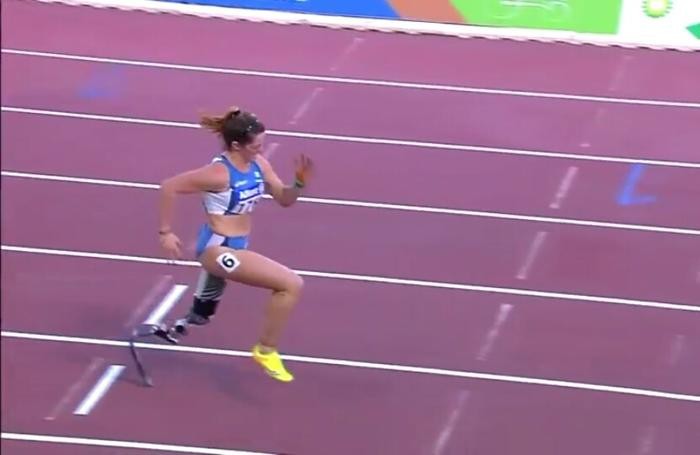 Martina Caironi in solitaria verso il traguardo