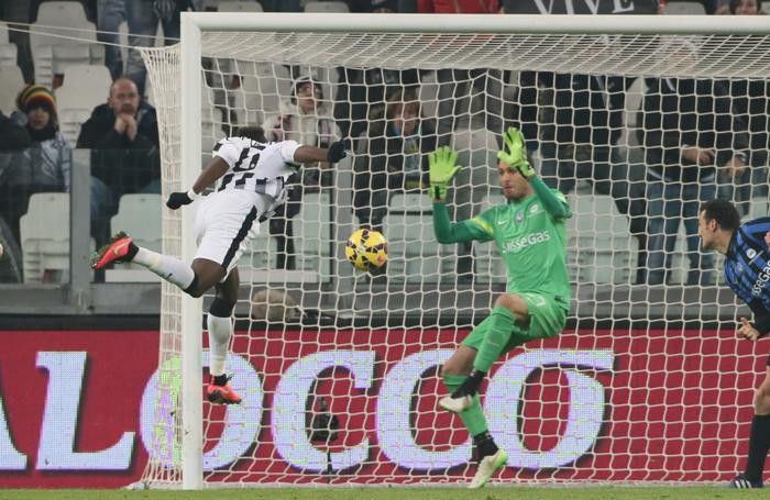 La magnifica parata di Sportiello sul colpo di testa di Pogba La magnifica parata di Sportiello sul colpo di testa di Pogba