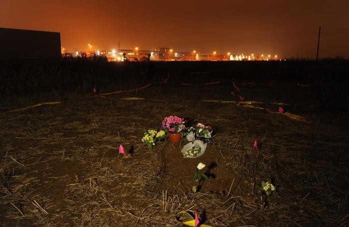 Il campo dove fu trovato il corpo di Yara il 26 febbraio 2011