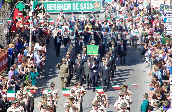 Gli alpini bergamaschi all’adunata nazionale a L’Aquila
