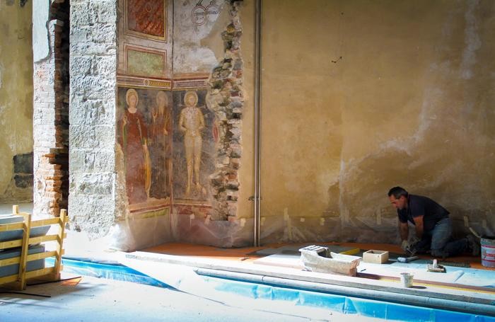 Lavori a Sant’Agostino