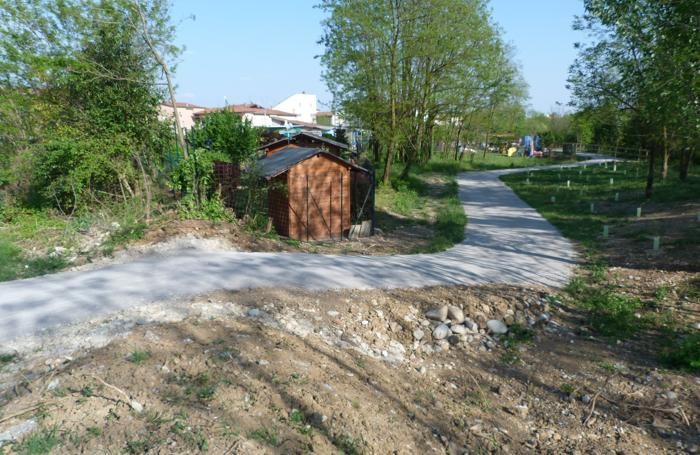 La nuova ciclopedonale in riva al Serio