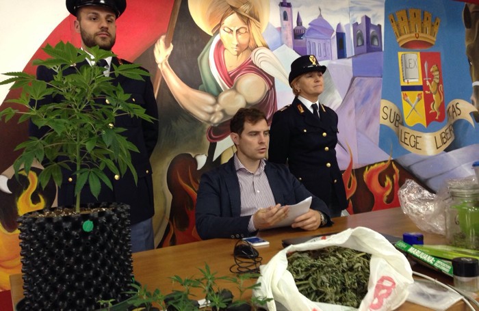 La conferenza stampa in questura