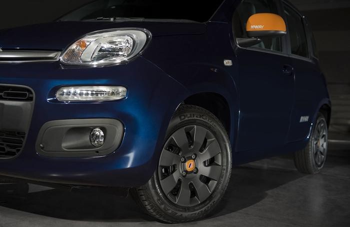 Un particolare della Panda K-Way