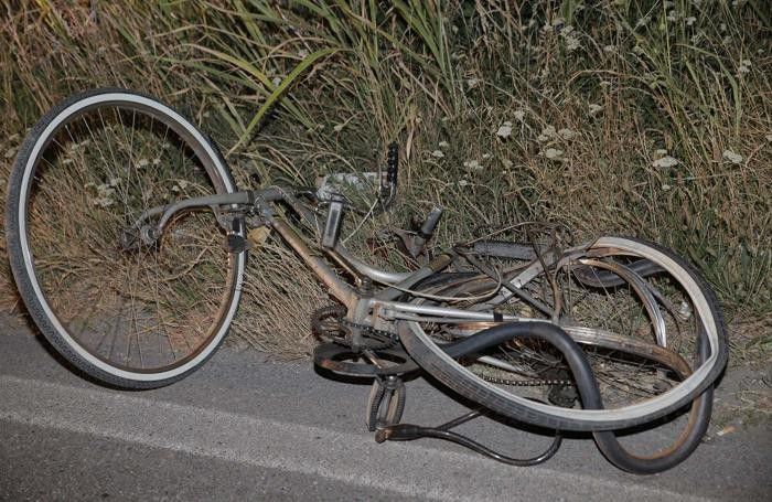 La bicicletta della vittima La bicicletta della vittima