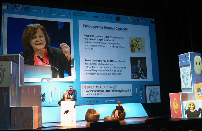 La conferenza di Nadia Magnenat Thalmann La conferenza di Nadia Magnenat Thalmann