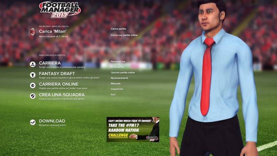 Football Manager 2017 allenare (non) è per tutti Football Manager 2017 allenare (non) è per tutti