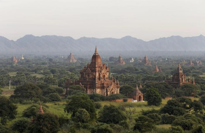 Panorama di Bagan city, Myanmar