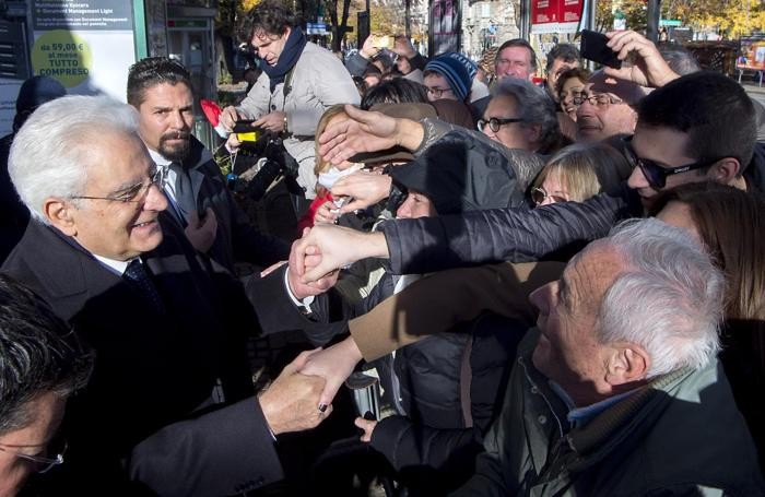 Il Presidente Mattarella nella visita a Bergamo della scorsa settimana