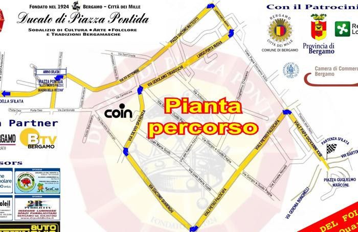 Percorso della Sfilata di Mezza Quaresima 2016 Percorso della Sfilata di Mezza Quaresima 2016