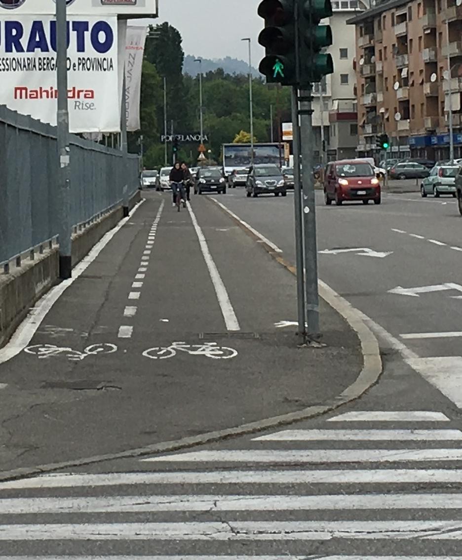 Il tratto lungo via Borgo Palazzo