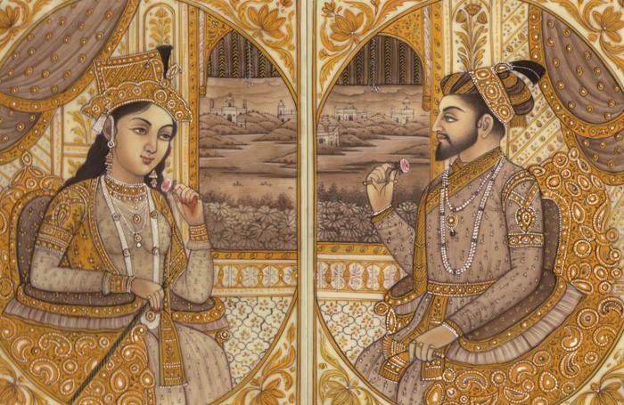 La principessa Arjumand Banu Begum e l’imperatore Shah Jahanaroli