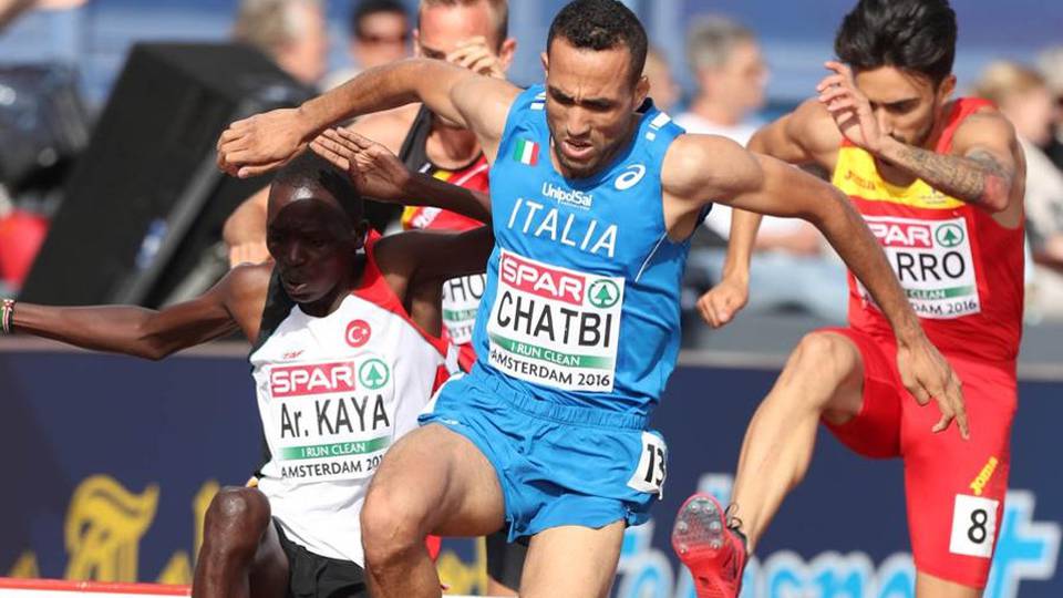 Chatbi ok nei 3.000 siepi: niente medaglia ma conquista il minimo per l’Olimpiade Chatbi ok nei 3.000 siepi: niente medaglia ma conquista il minimo per l’Olimpiade