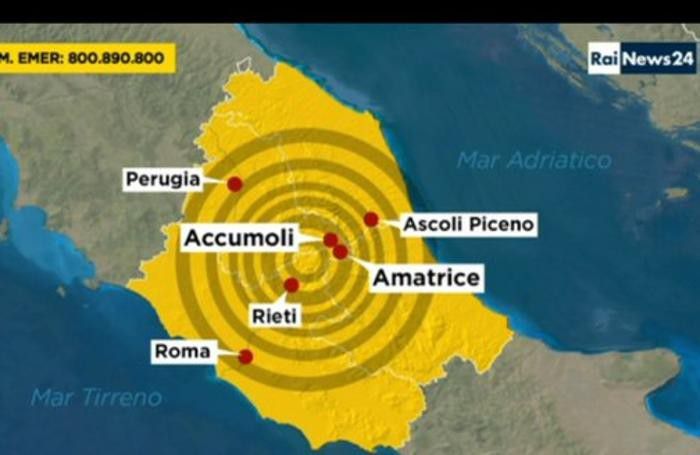 L’area colpita dal sisma L’area colpita dal sisma