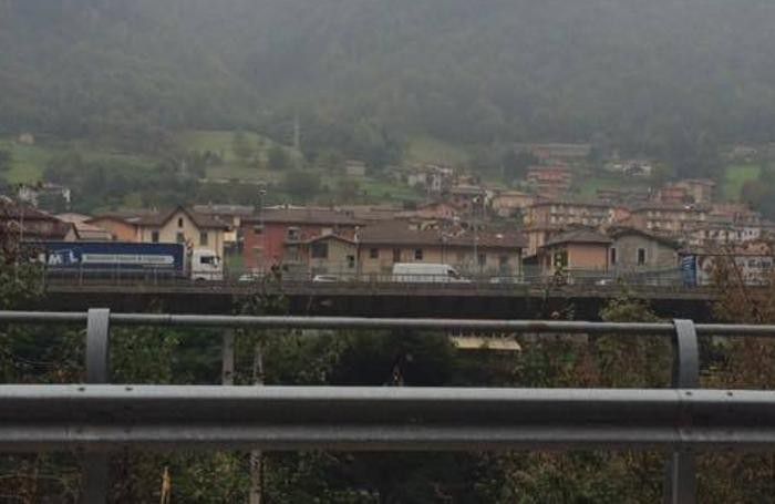 Coda ai ponti di Sedrina per l’incidente a Villa d’Almè Coda ai ponti di Sedrina per l’incidente a Villa d’Almè