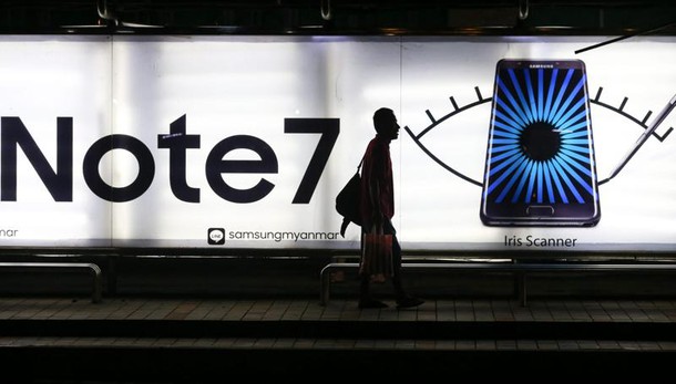 Samsung: batterie causa incendi Note 7