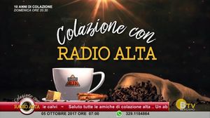 COLAZIONE CON RADIO ALTA