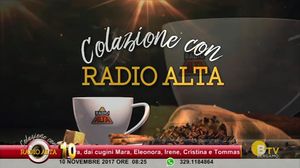 COLAZIONE CON RADIO ALTA