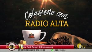 COLAZIONE CON RADIO ALTA