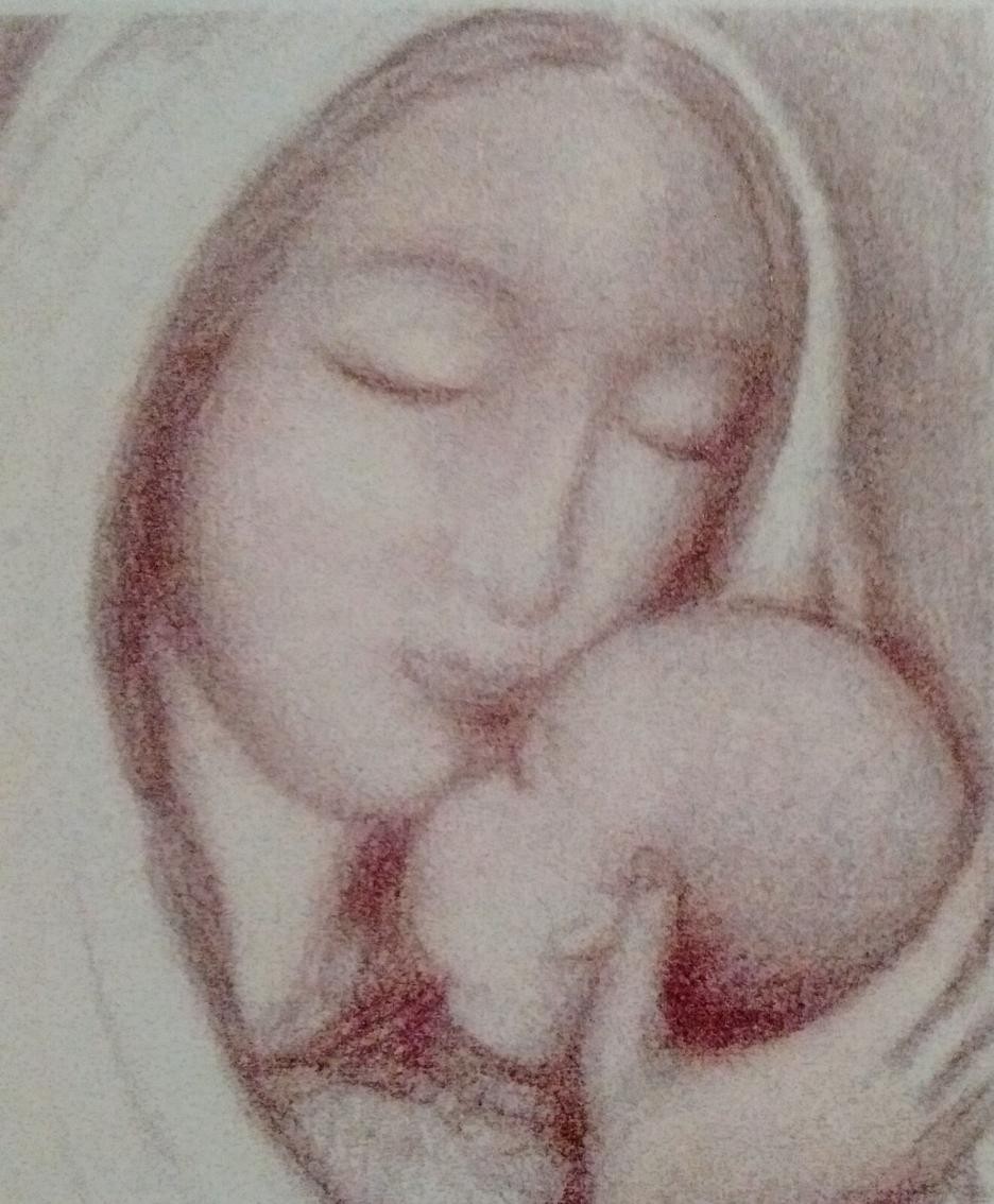 Uno dei dipinti di Cecilia Mangili