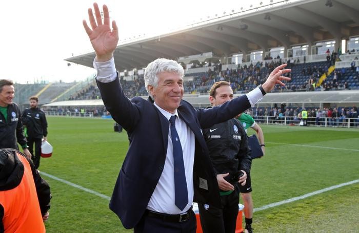 AtalantaÕs head coach Gian Piero Gasperini during the Italian Serie A soccer match Atalanta vs Pescara at Stadio Atleti Azzurri d'Italia in Bergamo, Italy, 19 March 2017. ANSA/PAOLO MAGNI
