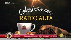 COLAZIONE CON RADIO ALTA