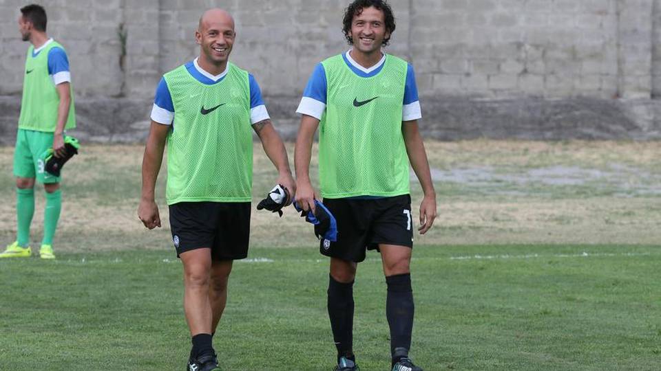 Tutti in piedi per Migliaccio e Raimondi L’ultimo match di due idoli nerazzurri Tutti in piedi per Migliaccio e Raimondi L’ultimo match di due idoli nerazzurri