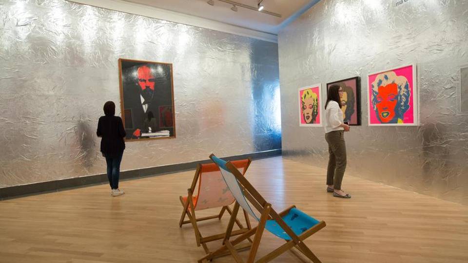 Happening alla Gamec con Andy Warhol Happening alla Gamec con Andy Warhol