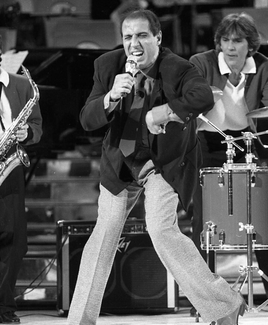 Adriano Celentano durante la trasmissione ''Serata d'onore '' in una foto senza data. ANSA / CLAUDIO ONORATI