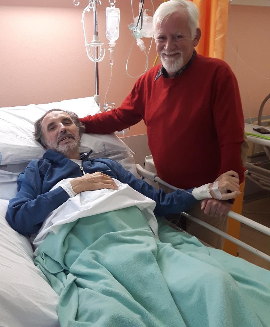 Pesenti alla Casa degli Angeli di Mozzo con l'amico e neurologo Antonio Brambilla Pesenti alla Casa degli Angeli di Mozzo con l'amico e neurologo Antonio Brambilla