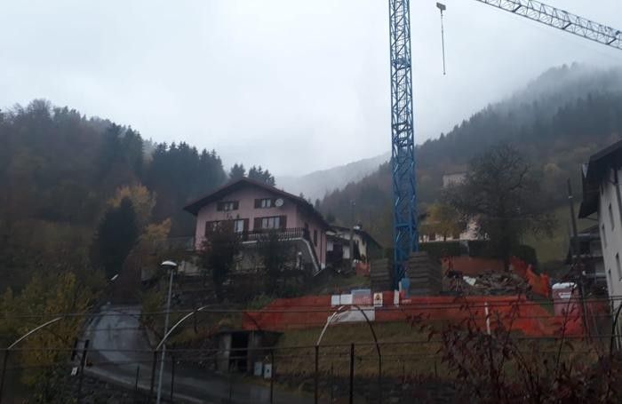 Le case che erano state fatte evacuare Le case che erano state fatte evacuare