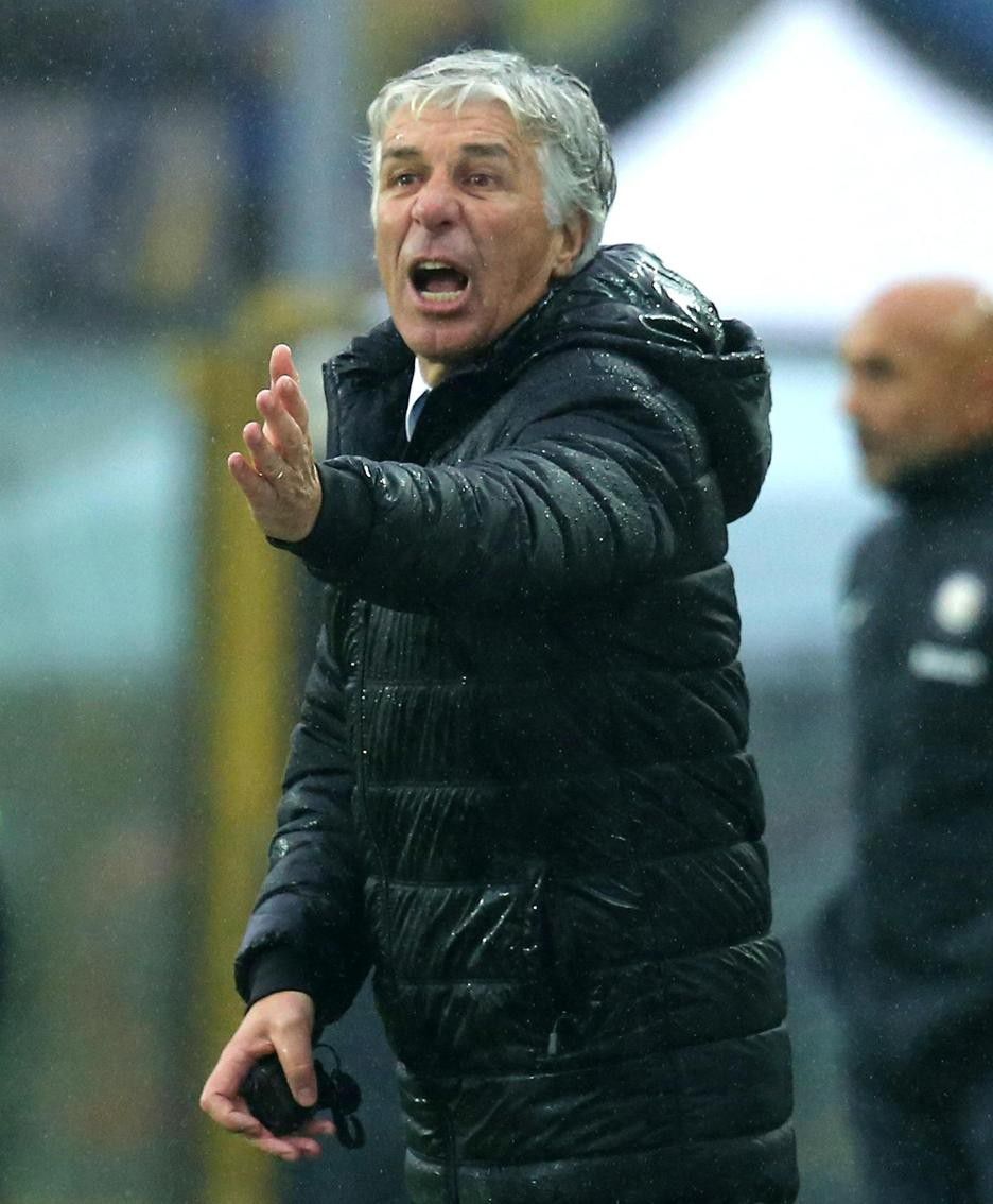 Atalanta's head coach Gian Piero Gasperini Atalanta's head coach Gian Piero Gasperini