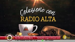 COLAZIONE CON RADIO ALTA