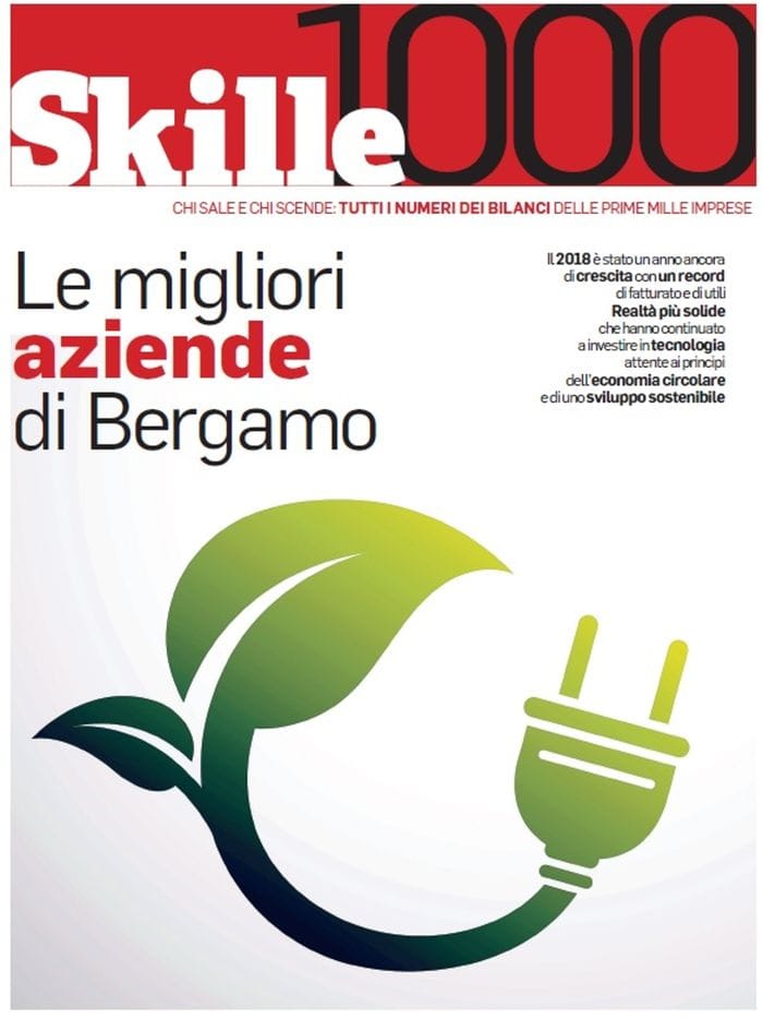 La Copertina del Nuovo volume Skille 1000 edizione 2019 con i primi mille bilanci delle aziende della provincia di Bergamo