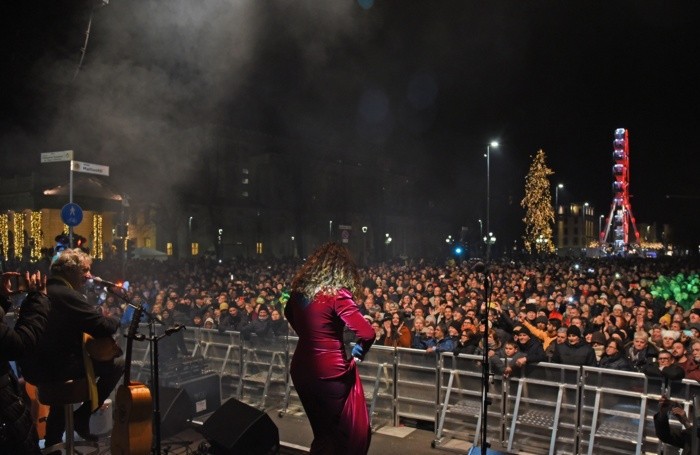 Un’immagine dal palco