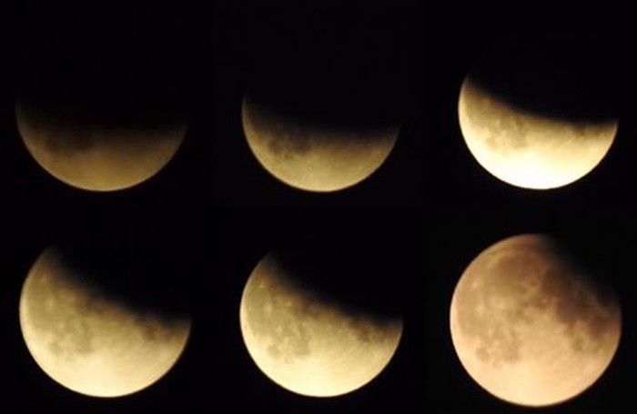 Le fasi dell’eclissi di luna