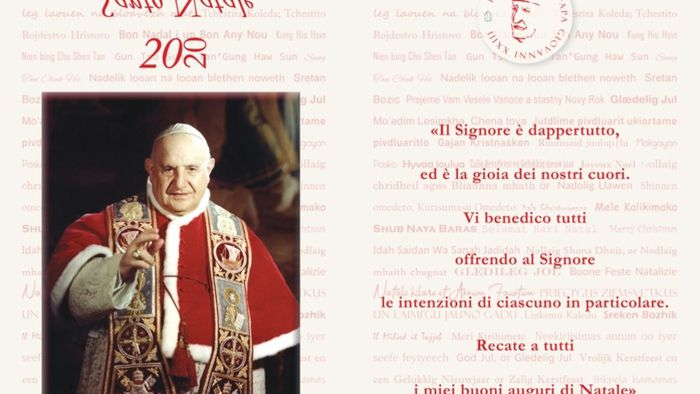 Un santino in regalo nelle edicole con l’augurio benedicente di