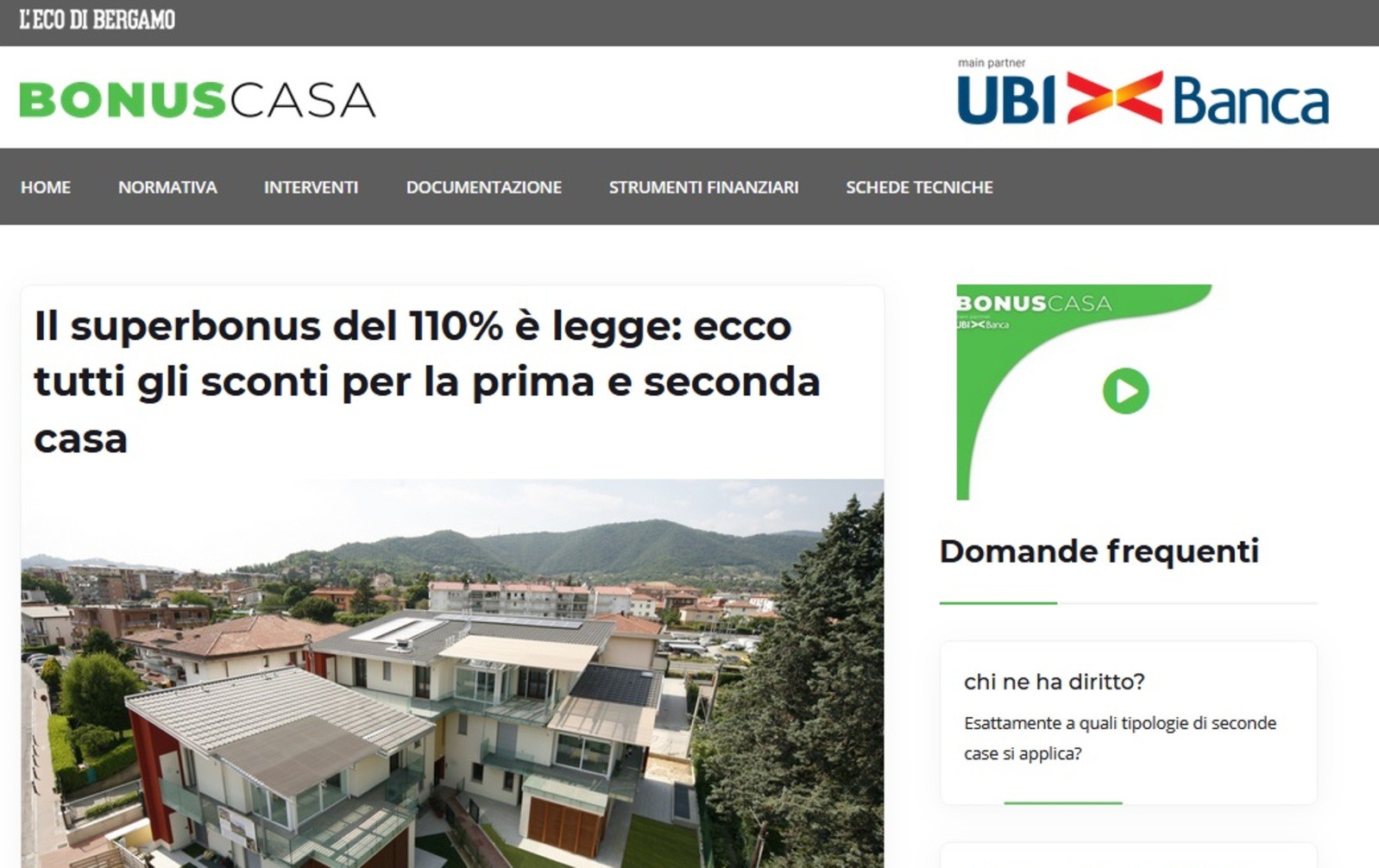Nasce «BonusCasa», la guida per famiglie e imprese agli sconti del fisco