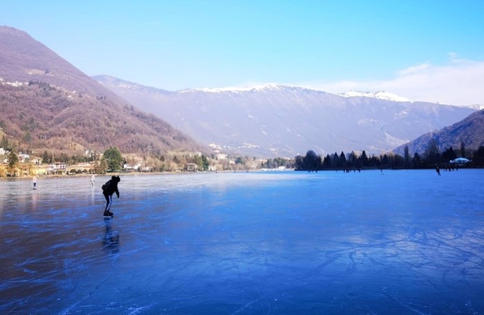 Lago d'Endine ghiacciato foto di Paolo Meli