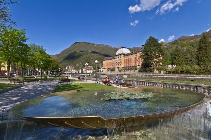 Il centro di San Pellegrino Terme, capitale «liberty» della Valle Brembana