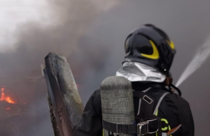 I Vigili del fuoco al lavoro